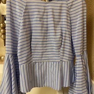 Milly, blue Striped elegant  blouse
